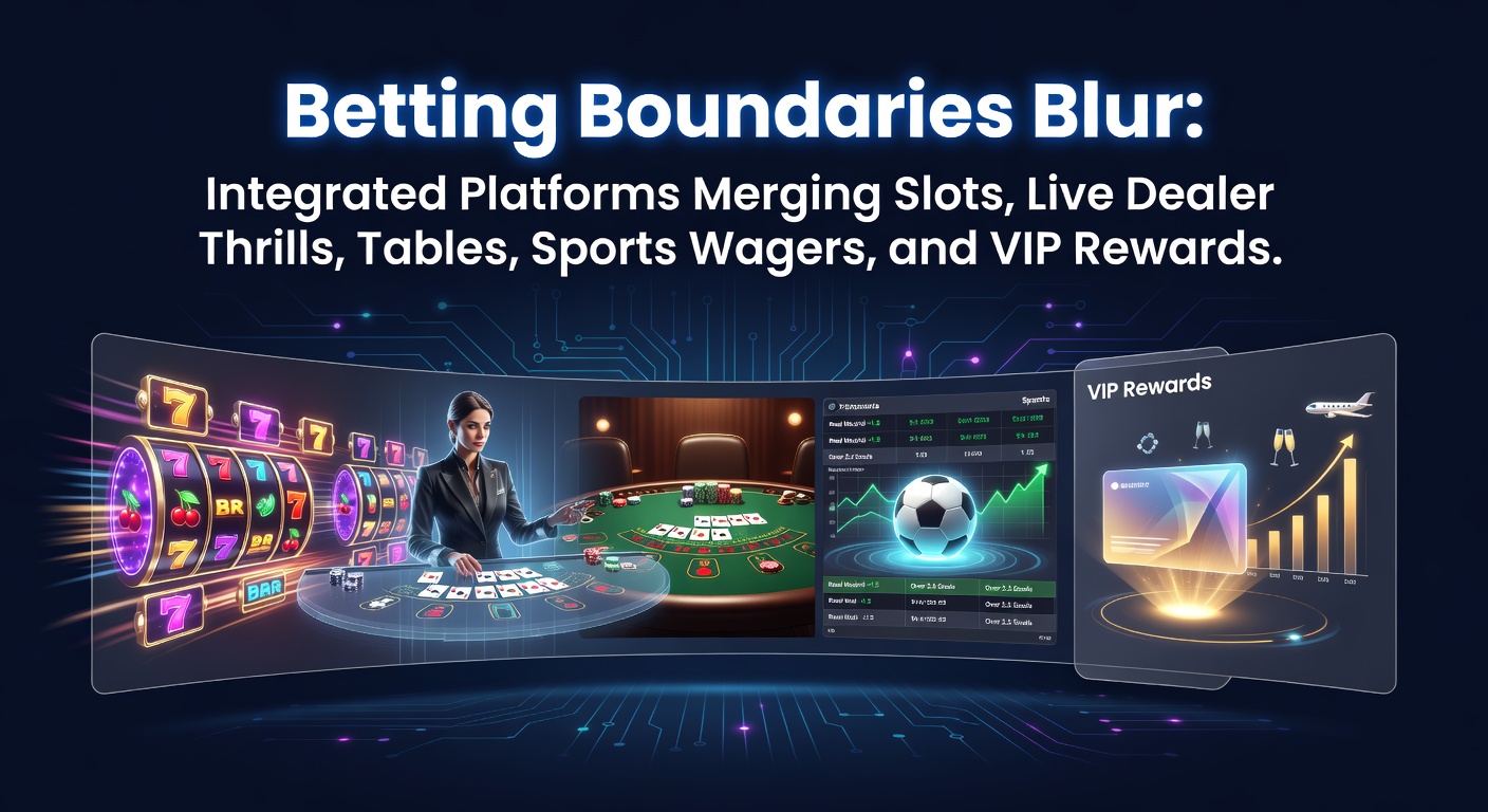 Screenshot of a seamless integrated betting platform dashboard displaying slots, live dealer games, table options, sports events, and VIP reward trackers side by side