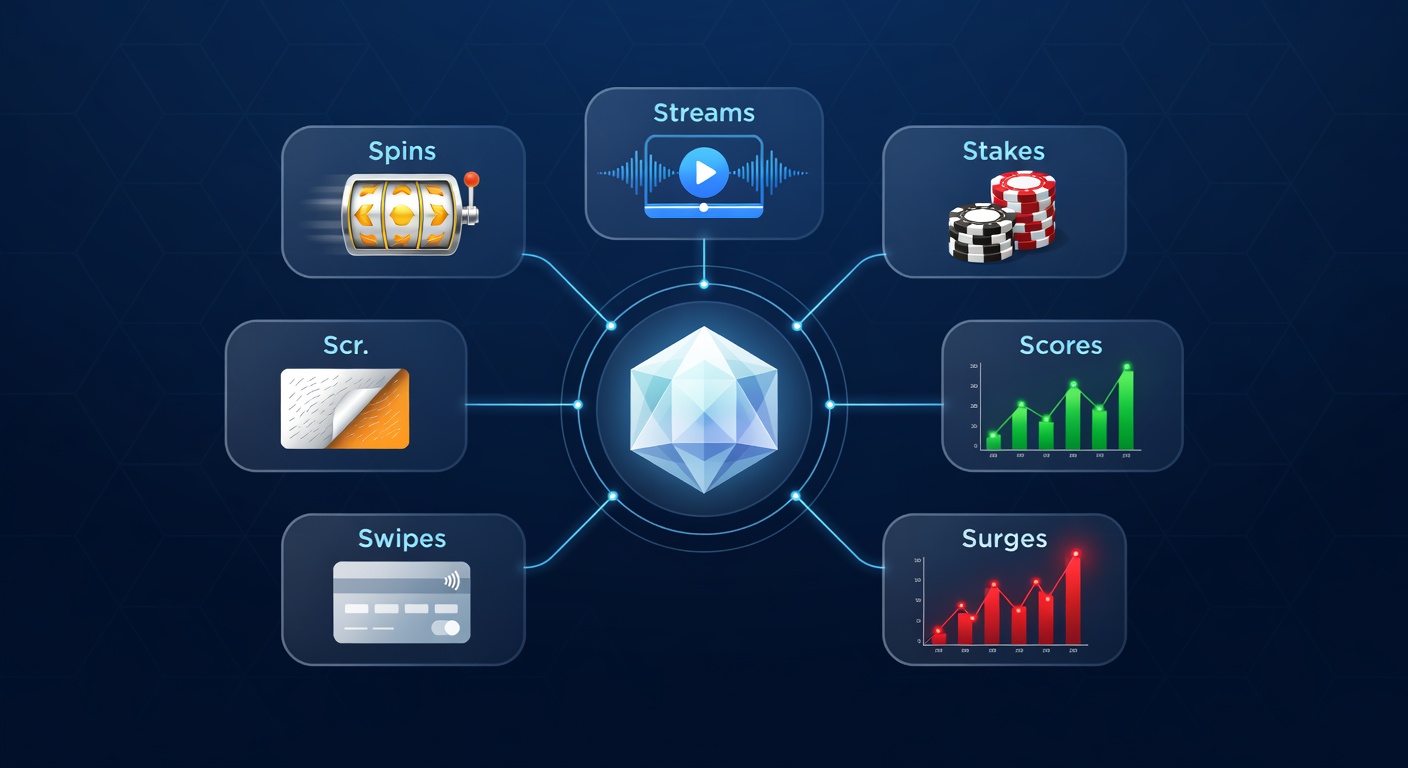 Infographic showing interconnected betting elements from sports scores to player surges and tournament summits powered by leading providers