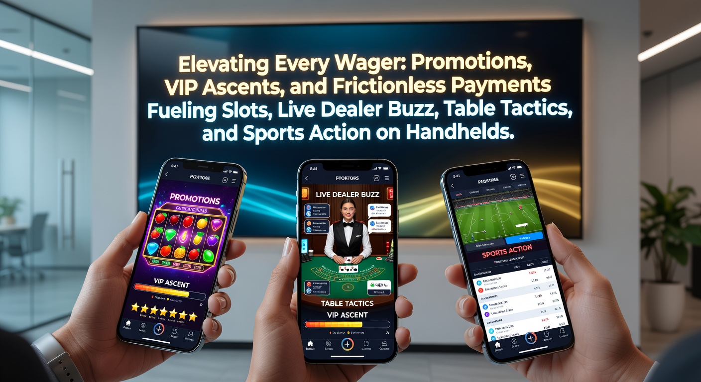 Mobile screen displaying vibrant slot reels alongside a VIP loyalty tier progress bar and seamless payment icons, capturing the thrill of handheld wagering