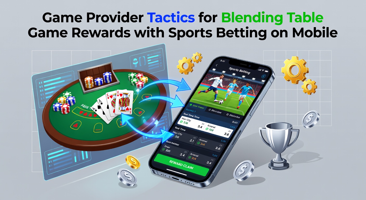 Mobile interface showing integrated table game rewards and live sports betting odds