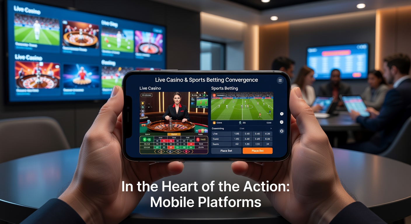 Dynamic split-view on a smartphone: live roulette wheel spinning alongside in-play football betting markets